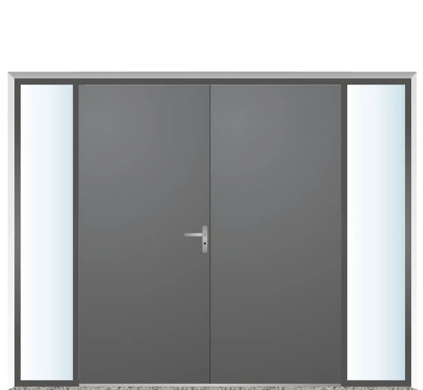 Lateral Extra-Large Front Doors